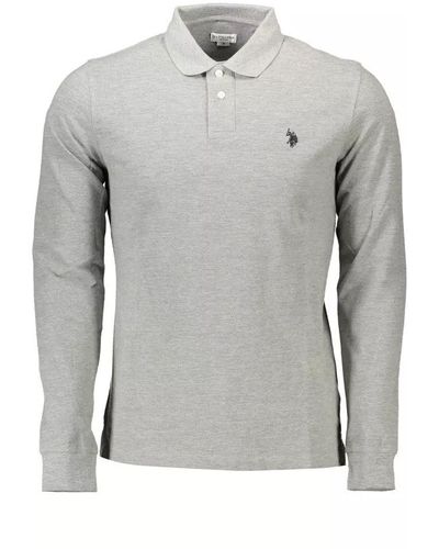 U.S. POLO ASSN. Grey Cotton Polo Shirt