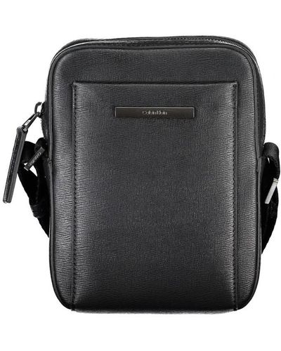 Calvin Klein Elegant Shoulder Bag With Sleek Detailing - Black