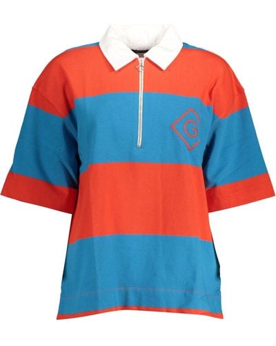 GANT Red Cotton Polo Shirt - Blue