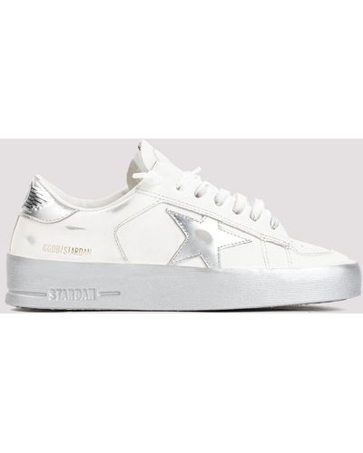 Golden Goose White Silver Stardan Cow Leather Trainers