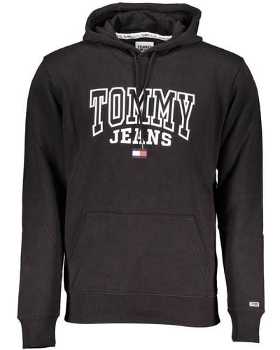 Tommy Hilfiger Sleek Cotton Hooded Sweatshirt - Grey