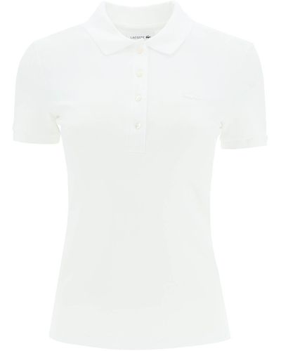 Lacoste Cotton Pique Polo - White