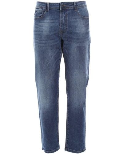 Yes-Zee Chic Medium Wash Comfort Denim Jeans - Blue
