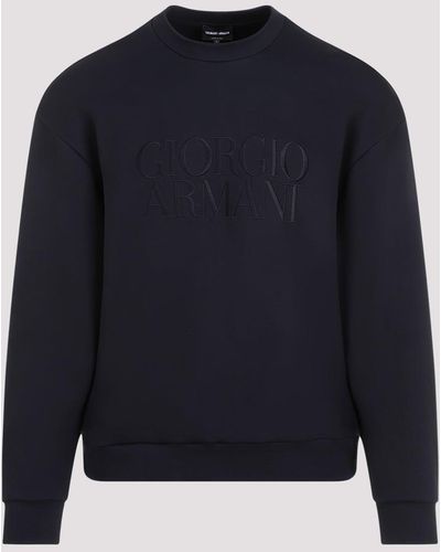 Giorgio Armani Blue Graphite Modal Sweatshirt