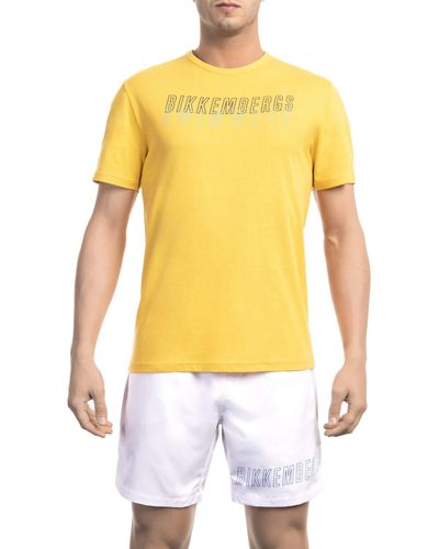 Bikkembergs Y E L L O W Beachwear T-shirt - Yellow
