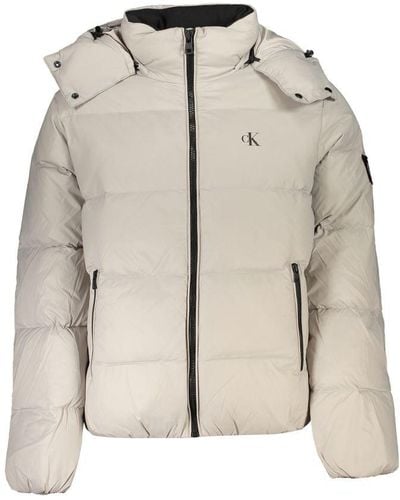 Calvin Klein Polyamide Jacket - Natural