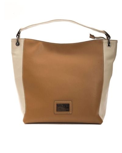 Pompei Donatella Elegant Leather Shoulder Bag - Brown
