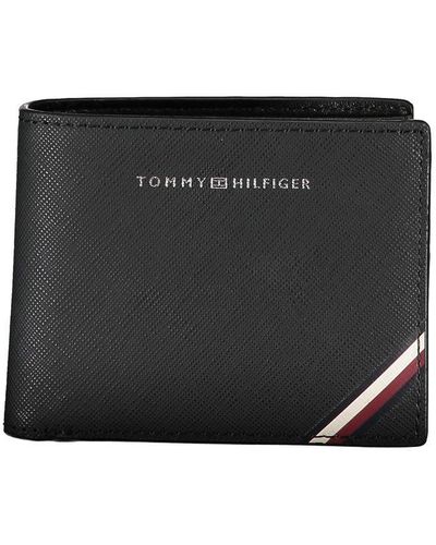 Tommy Hilfiger Elegant Leather Bifold Wallet - Black
