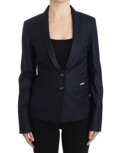 Gianfranco Ferré Black Suit Lapel Collar Blazer Jacket