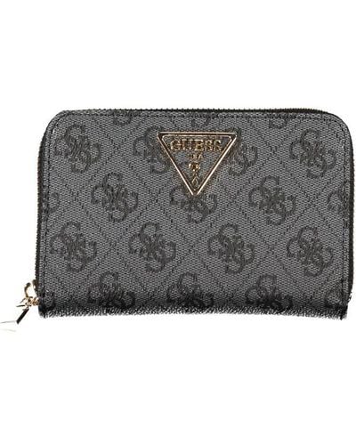 Guess Elegant Zip Wallet With Ample Storage - Gray