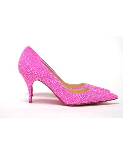 Christian Louboutin Hot Embellished High Heels Pumps - Pink