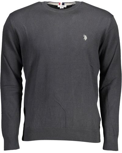 U.S. POLO ASSN. Black Cotton Sweater - Gray