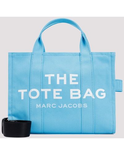 Marc Jacobs Aqua Cotton The Small Tote Bag - Blue