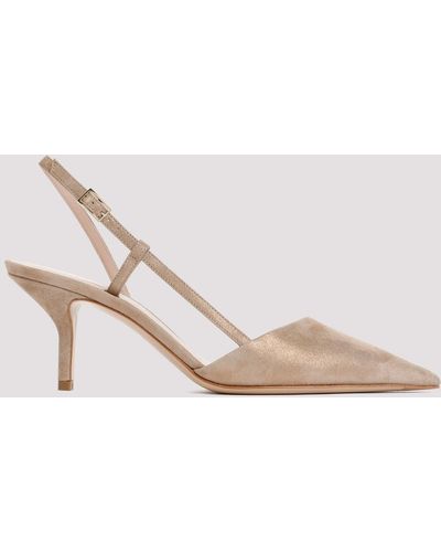 Giorgio Armani Golden Goat Leather Court Shoes - Pink