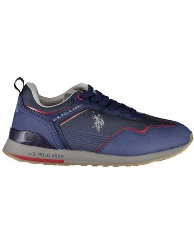 U.S. POLO ASSN. Sleek Sneakers With Contrast Details - Blue