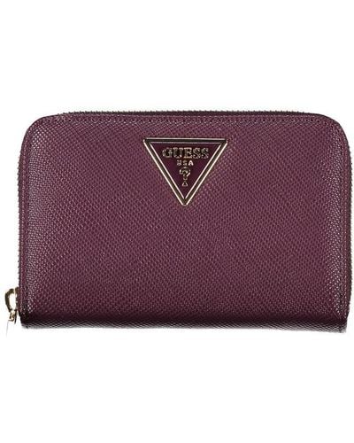Guess Elegant Wallet For Stylish Essentials - Purple