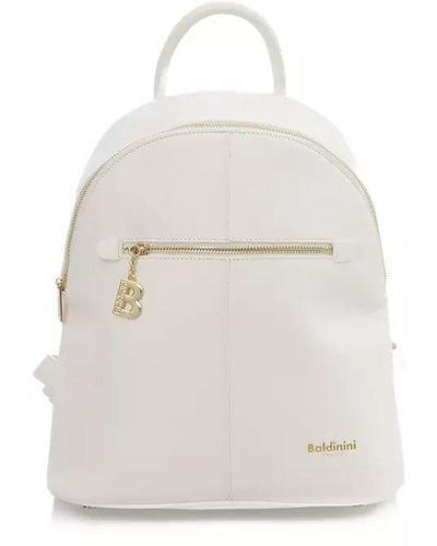 Baldinini Polyethylene Backpack - White