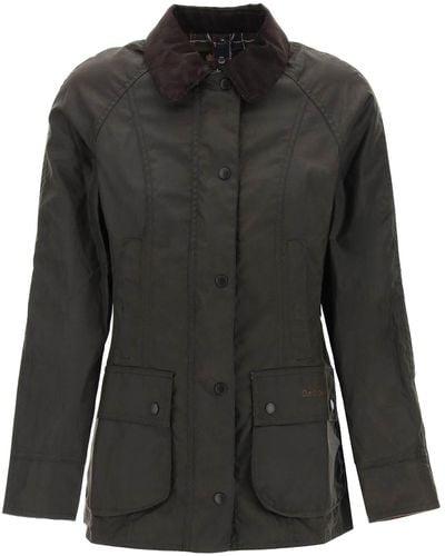 Barbour Beadnell Wax Jacket - Black