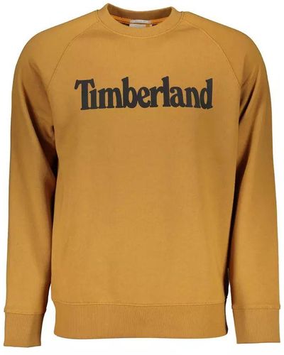 Timberland Brown Cotton Jumper - Orange