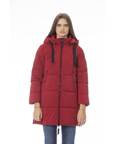 Baldinini Red Polyester Jackets & Coat