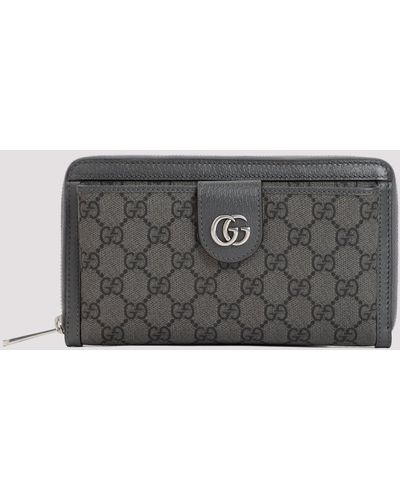 Gucci Grey Textile GG Supreme Print Wallet