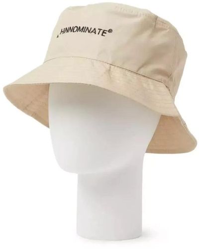 hinnominate Beige Cotton Hat - White