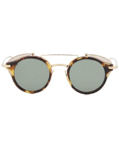 Thom Browne Sunglasses With Side Protectors - Brown