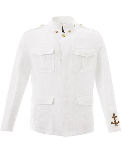 Sealup Elegant Linen Saharan Jacket - White