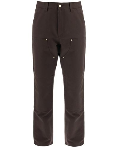 Carhartt Organic Cotton Double Knee Pants - Gray