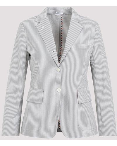 Thom Browne Grey Cotton Jacket