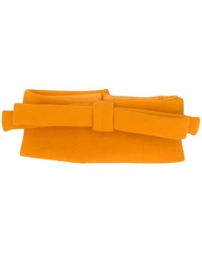 Miu Miu Oversized Bow Tie - Orange