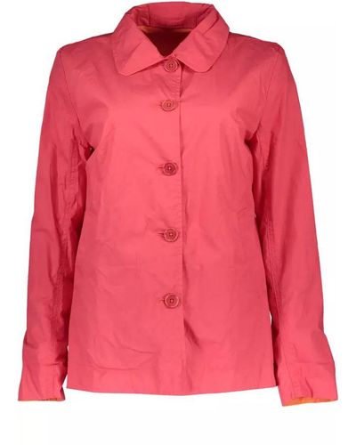 GANT Pink Cotton Jackets & Coat