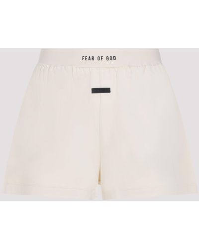 Fear Of God Cream Cotton Loungewear Shorts - White