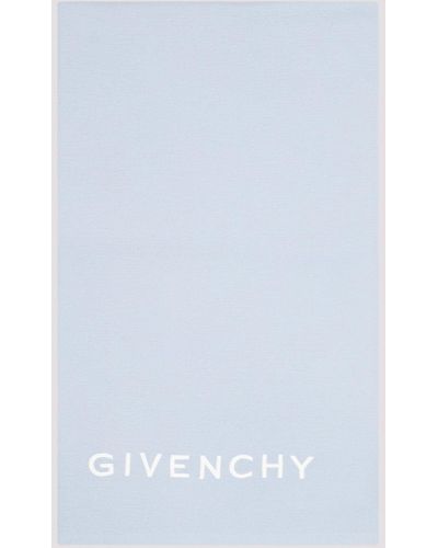 Givenchy Light Blue Wool Scarf - White