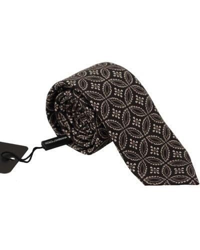 Dolce & Gabbana Elegant Silk And Bow Tie - Black