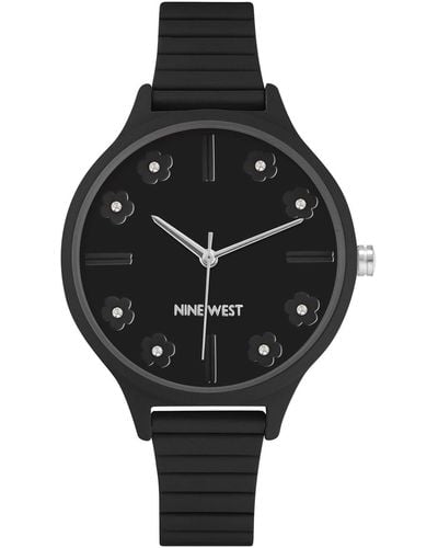 Nine West Watch Nw/2563bkbk - Black