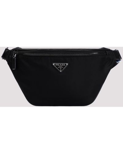 Prada Belt Bag With Logo - Black
