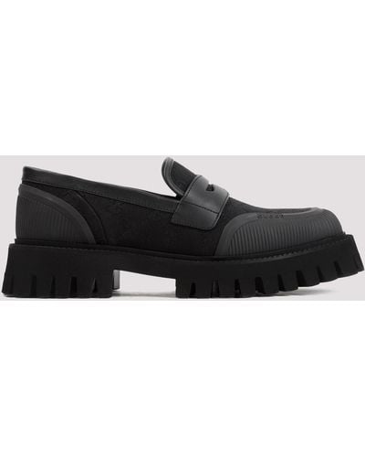Gucci Black Novo Cotton Loafers