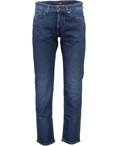 BOSS Blue Cotton Jeans & Pant
