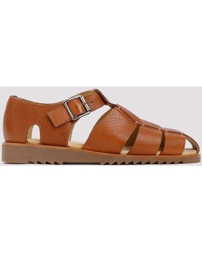 Paraboot Brown Leather Pacific Sandals
