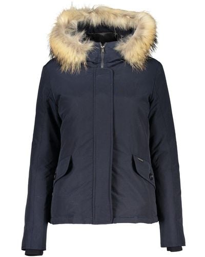 Woolrich Cotton Jackets & Coat - Blue