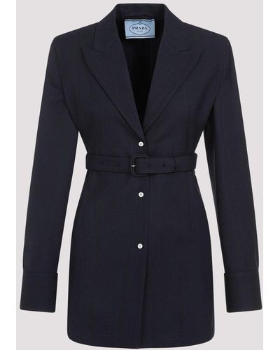 Prada Navy Wool Jacket - Blue