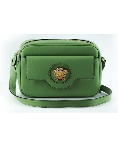 Versace Elegant Mint Leather Camera Case Bag - Green