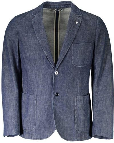 GANT Chic Cotton Long Sleeve Jacket - Blue