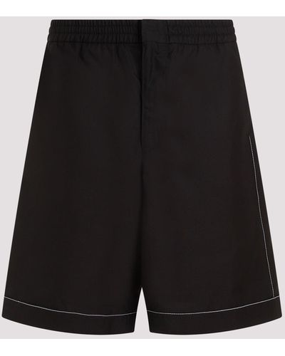 Prada Black Silk Short Trousers