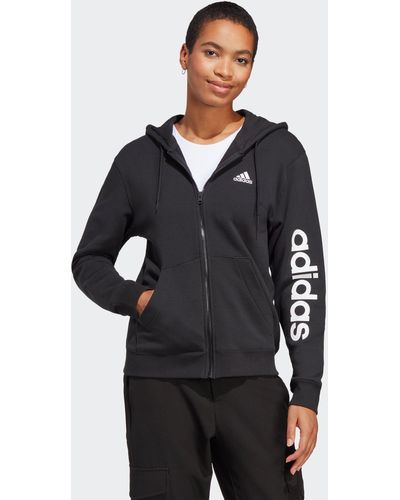 adidas Essentials Linear Full-zip - Schwarz