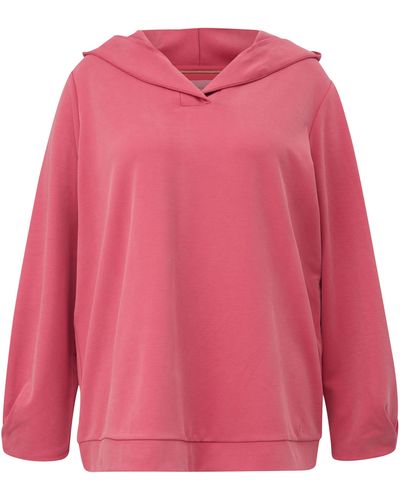 Triangle Kapuzensweatshirt mit V-Ausschnitt - Pink