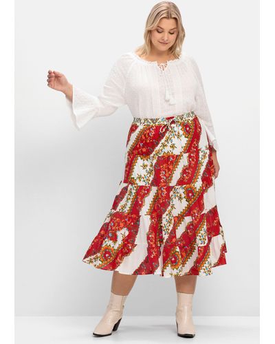 Sheego Mittellange Röcke für Damen zu | 74% – Online-Schlussverkauf | Rabatt Bis Lyst DE