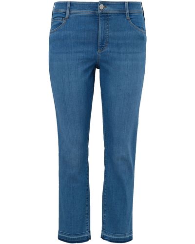 TRIANGL Slim Jeans in verkürzter Form - Blau