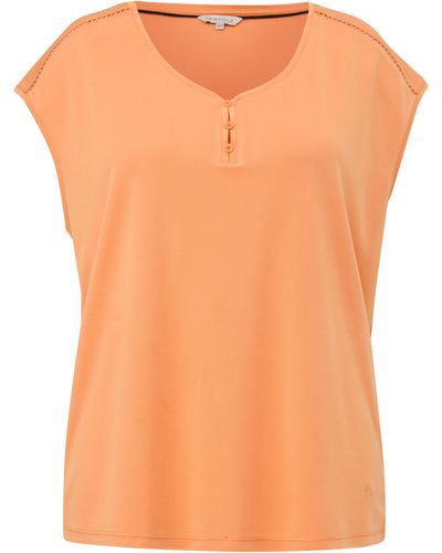 Triangle Shirt aus Piqué - Orange